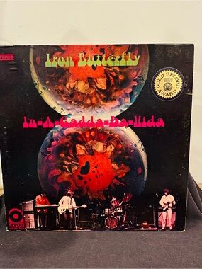 Vintage 1968 Iron Butterfly In-A-Gadda-Da-Vida Vinyl LP Record (SD 33-250)